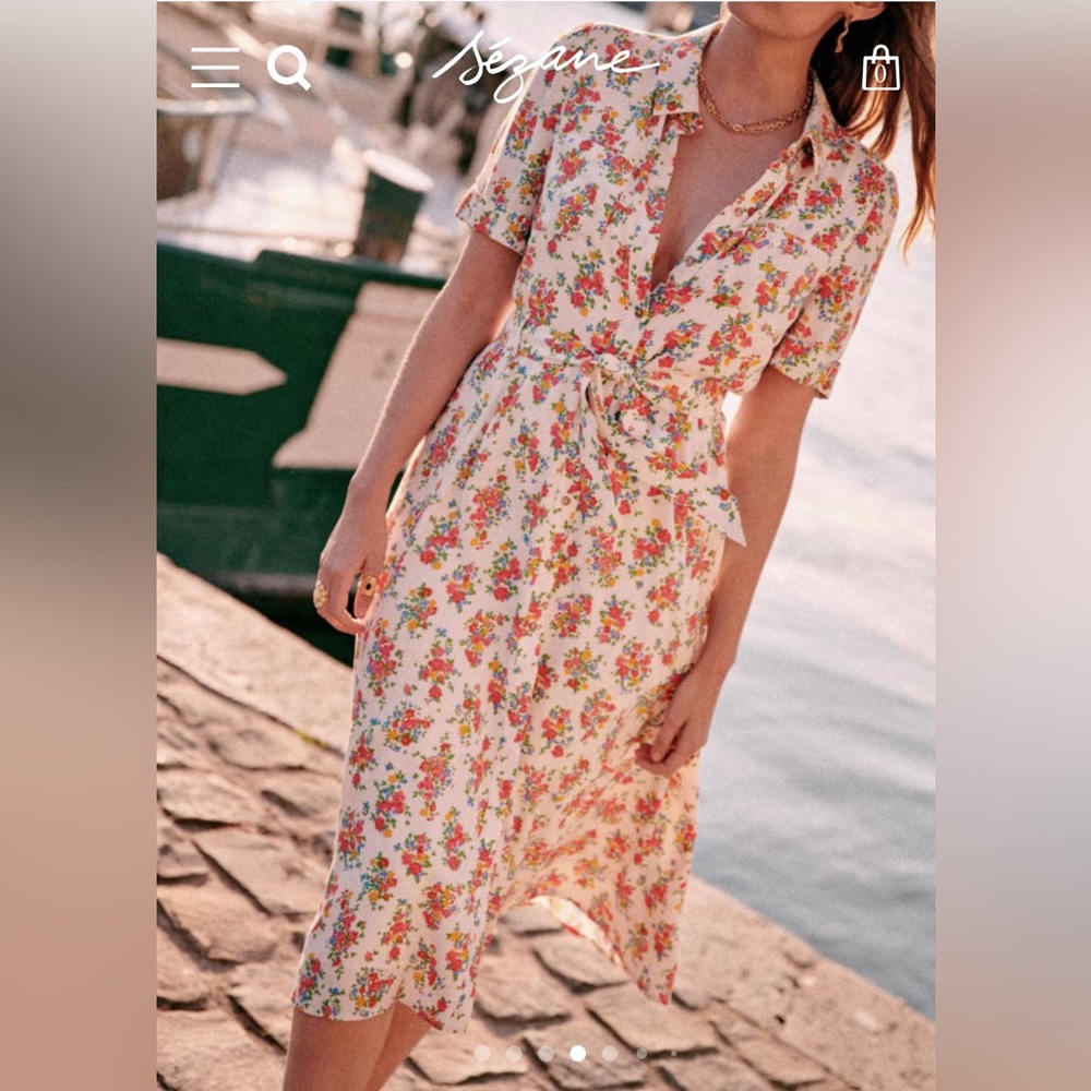 Sezane Adele Dress Robe size 44